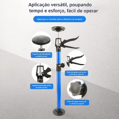 Barra de suporte telescópica em aço 115–290 cm