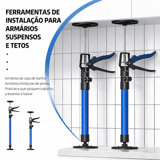Barra de suporte telescópica em aço 115–290 cm