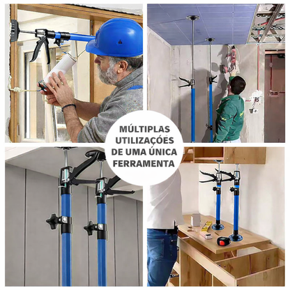 Barra de suporte telescópica em aço 115–290 cm