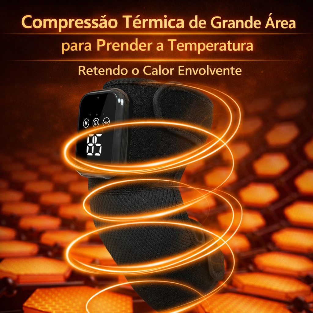 Joelheira elétrica vibratória e aquecida