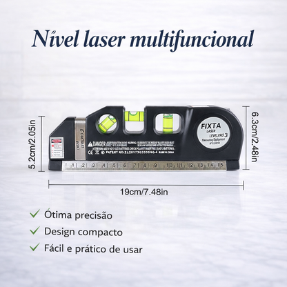 Nível laser multifuncional de alta precisão